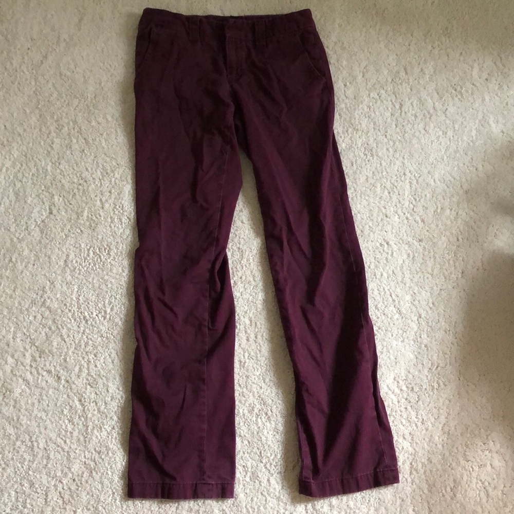 Size 0 maroon Tommy Hilfiger pants